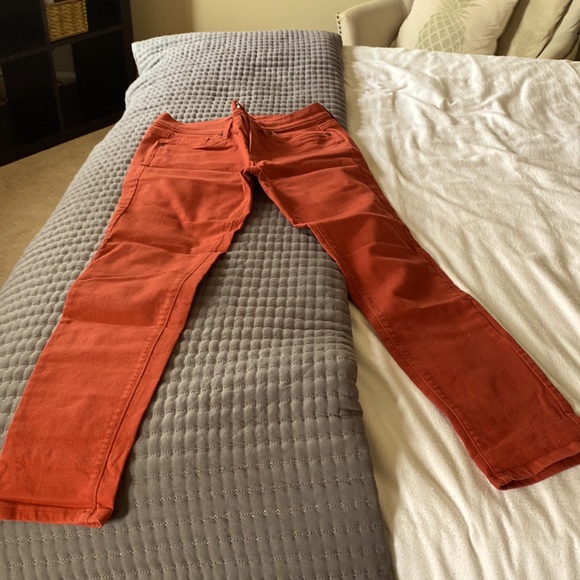 Loft Orange Modern Skinny Jean Size 6P - Picture 2 of 5